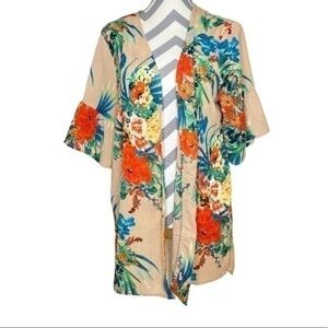 Love Floral Painterly Kimono Size Medium